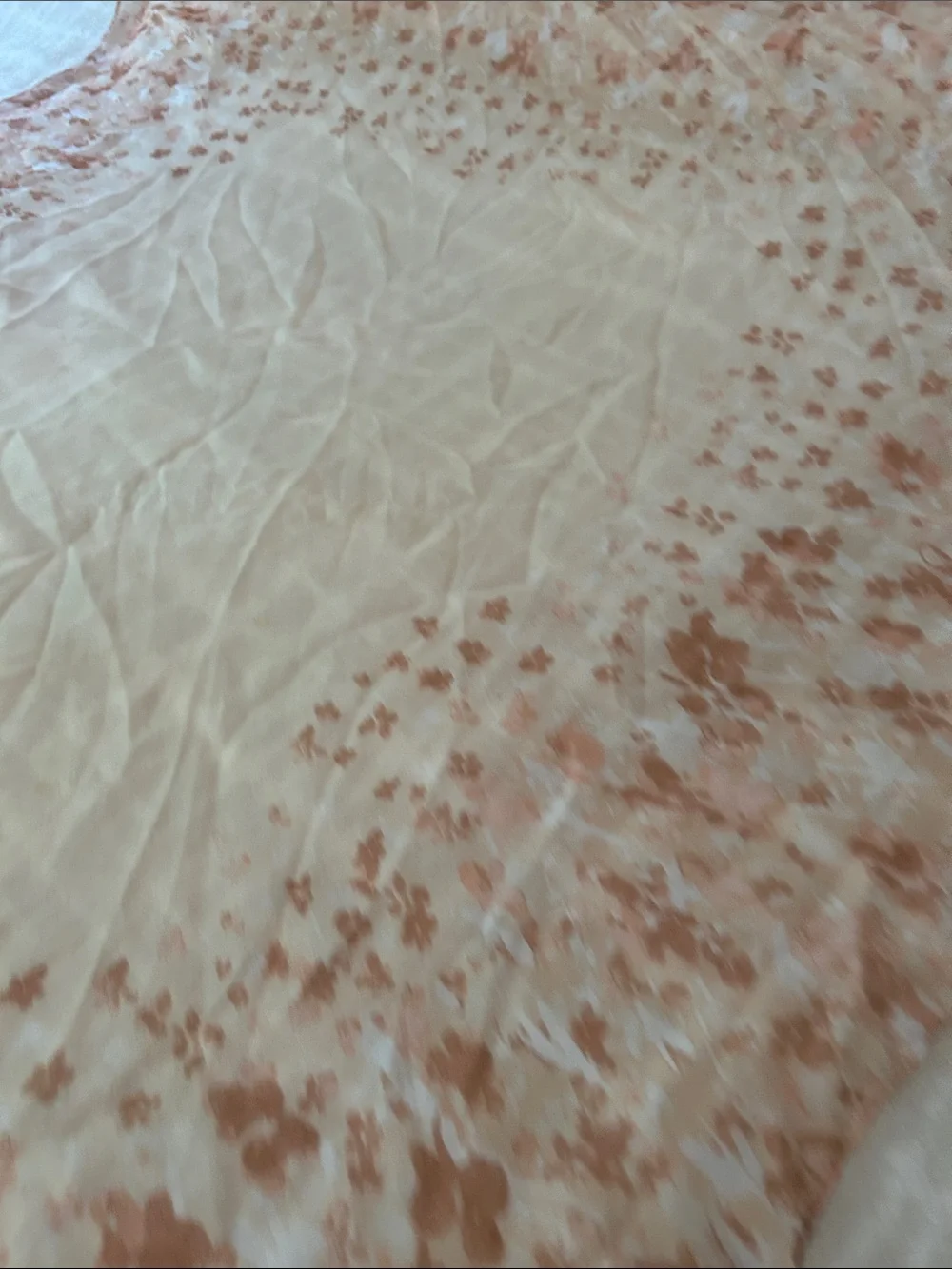 LC Lauren Conrad Blush Watercolor Butterfly Floral Oversized Flowy Scarf - 72